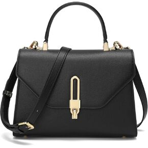 Top Handle Bag Fashion Leather Satchel Bag for Ladies, Zipper Pocket, Metal，Leather tote bag for Women.