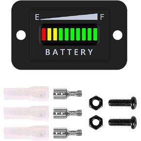 36V Battery Fuel Gauge Indicator,for Golf Cart,EZGO, Ya maha, Fork Lifts,Club Car,Floor Care Equipment LED Battery Indicator Meter Gauge in Kuwait