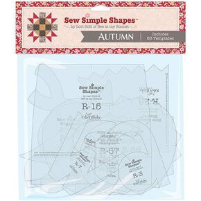 Riley Blake Sew Simple Shapes How to Build A Scarecrow Acrylic Quilting Templates by Lori Holt, Marking and Guiding Your Quilting Stitches, Clear, STT-35006