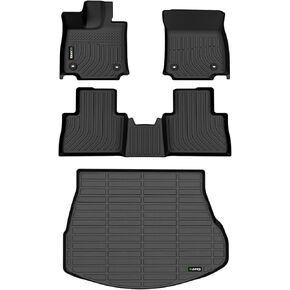 All Weather Floor Mats & Cargo Liner Set for 2022-2025 Lexus NX Custom Fit Floor Liners Accessories - Black