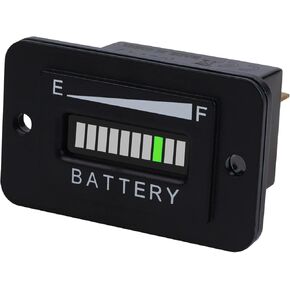 Runleader 36V LED Battery Capacity Meter,Battery State of Charge & Discharge,Applicable to Trojan Battery powered Golf Cart Forklift Lawn Mower Leaf Trimmer Motorhome etc. in Kuwait