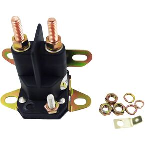 12V 3-Terminal Lawn Tractor Starter Solenoid Relay for John Deere 100 108 110 111 112 112L 120 140 200 210 212 214 216 300 AM105171 MTD 725-0771 925-0771 Toro 925-1426A 7075671 108-5349-00