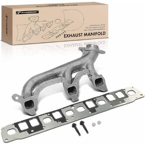 A-Premium Front Exhaust Manifold Kit W/Gaskets & Bolts & Nuts [OHV 6Cyl 4.0L] Compatible with Jeep WJ Series Grand Cherokee 1999-2004, XJ Series Cherokee 2000-2001, TJ Series TJ/Wrangler 2000-2006
