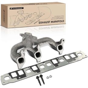 A-Premium Rear Exhaust Manifold Kit W/Gasket, Bolts, Nuts [6Cyl 4.0L] Compatible with Jeep WJ Series Grand Cherokee 1999-2004, TJ Series Wrangler 00-06, XJ Series Cherokee 00-01, TJ Series TJ 00-06