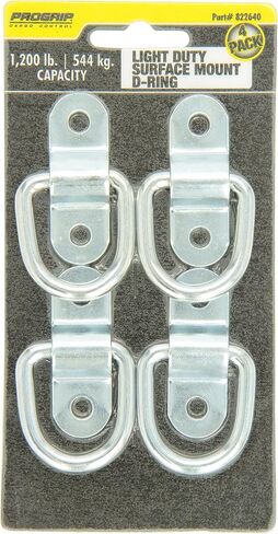PROGRIP 822640 Truck and Trailer Cargo Surface Mount Tie Down with D Ring: Light Duty Strength (Pack of 4) in Kuwait