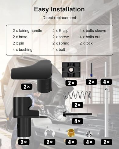 طقم مقبض هدية لخزان الوقود مكون من 30 قطعة متوافق مع فولفو VN VNL 2004-2017، ملحقات مقبض هدية خزان الوقود الكاملة استبدال 85125440 20745997 20727161 in Kuwait