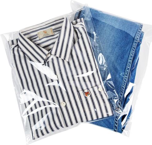 Clear Cellophane Plastic Bags 60Pcs 12x15 Resealable Poly Packaging Bags for Clothing Shirts Gifts Self Sealing Shipping Bags for Clothes Small Business in Saudi Arabia