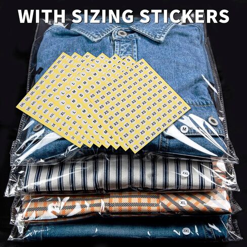 Clear Cellophane Plastic Bags 60Pcs 12x15 Resealable Poly Packaging Bags for Clothing Shirts Gifts Self Sealing Shipping Bags for Clothes Small Business in Saudi Arabia