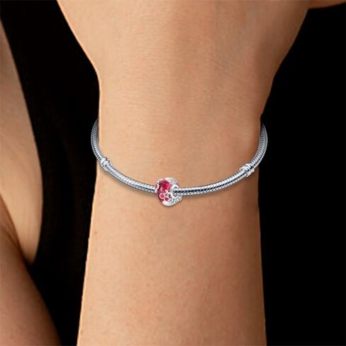 Pandach Murano Glass 925 Sterling Silver Charms for Bracelets Colour Changing Beads for Women Jewelry Gifts in Kuwait