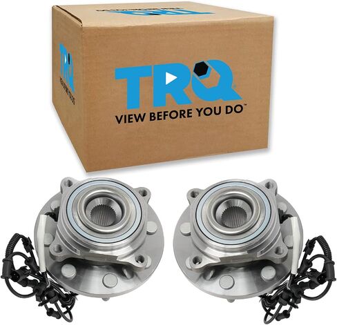 TRQ Front Wheel Hub Bearings Assembly Set Compatible with 2014-2018 Ram 2500 2013-2018 3500 in Saudi Arabia
