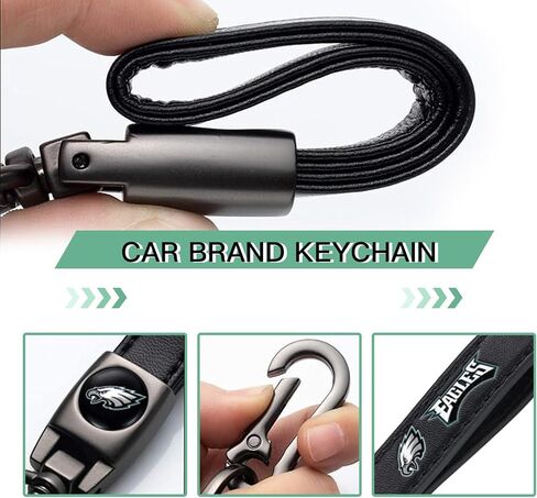 5pcsCar Key Chain with tire stem cap, Car Key Fob car dust Cap combination set, Key chain Key Ring accessories - chiefs-black in Saudi Arabia
