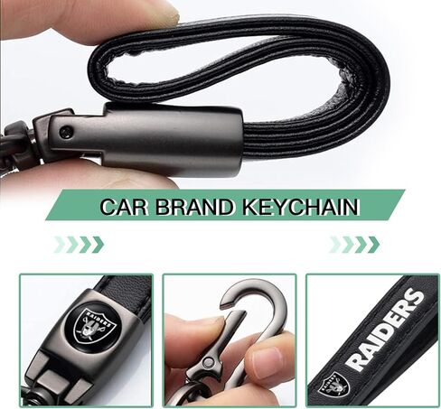 5pcsCar Key Chain with tire stem cap, Car Key Fob car dust Cap combination set, Key chain Key Ring accessories - chiefs-black in Saudi Arabia