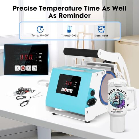 40oz Tumbler Press Machine, Sublimation Infusible Ink Tumbler Heat Press, Mug Printing Machine with Digital Temperature Control, Perfect for DIY Crafts and Gifts (40oz Tumbler Heat Press) in Saudi Arabia