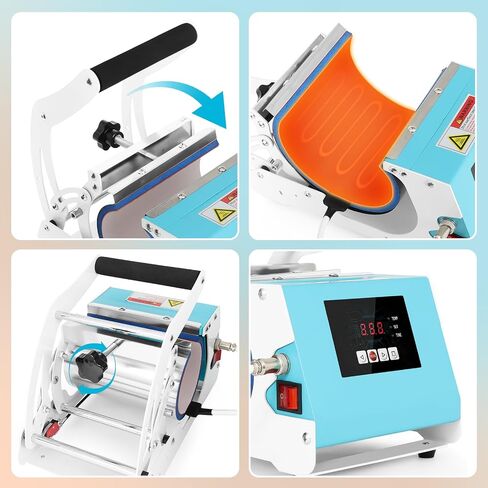 40oz Tumbler Press Machine, Sublimation Infusible Ink Tumbler Heat Press, Mug Printing Machine with Digital Temperature Control, Perfect for DIY Crafts and Gifts (40oz Tumbler Heat Press) in Saudi Arabia