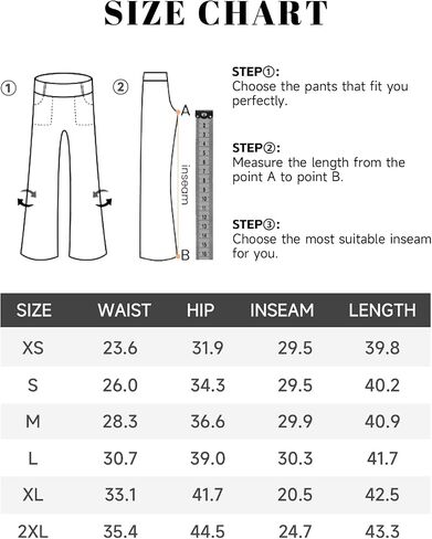 FireSwan Wide Leg Yoga Pants Women Stretch Dress Lounge Pants with Pockets High Waisted Loose Casual Pants in Kuwait