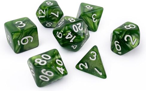 DND Dice Sets(35pieces) with Black Pockets, Complete Flash-Colors polyhedral Dice Sets of D4 D6 D8 D10 D% D12 D20 Great for Dungeons and Dragons RPG MTG Rolel Playing Table Games in Saudi Arabia