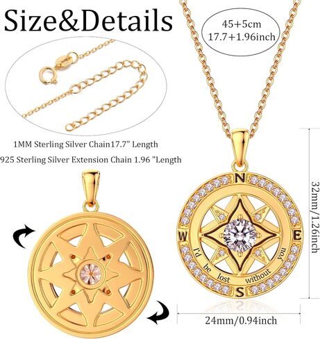Helioverse Initial Necklace,Cross Pendant, Gold Plated, 925 Sterling Silver,Stunning Jewelry Gift for Women Girls, Birthday Gift,Perfect Jewelry Gifts,17.7''+1.96''shizijia in Saudi Arabia