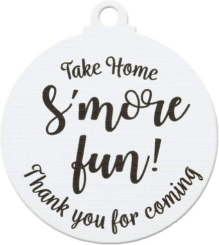 50 قطعة من بطاقات هدايا Summer-Ray Take Home S'More Fun Treat لحفلات أعياد الميلاد وعلامات الهدايا وبطاقات الشكر (كرافت) in Saudi Arabia