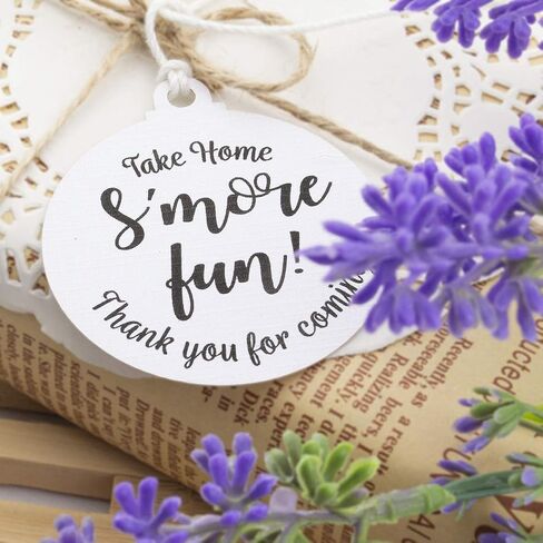 50 قطعة من بطاقات هدايا Summer-Ray Take Home S'More Fun Treat لحفلات أعياد الميلاد وعلامات الهدايا وبطاقات الشكر (كرافت) in Saudi Arabia
