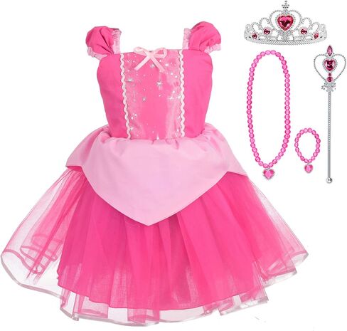Lito Angels Princess Summer Dress Up Costume for Toddler & Little Girls with Accessories in Kuwait