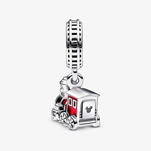 Red Train Dangle Charm Fit Women Bracelet Necklaces Fashion Gifts 925 Sterling Silver DIY Jewelry in Saudi Arabia