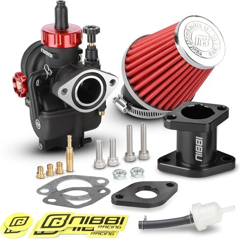 NIBBI Carburetor Pefect for Predator 212,with Intake Manifold 48mm Air Filters,for Coleman,Predator 196cc 212cc 224cc Engine Performance Parts(Black) in Kuwait