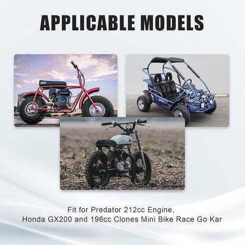 NIBBI Carburetor Pefect for Predator 212,with Intake Manifold 48mm Air Filters,for Coleman,Predator 196cc 212cc 224cc Engine Performance Parts(Black) in Kuwait
