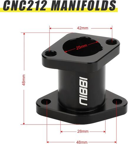 NIBBI Carburetor Pefect for Predator 212,with Intake Manifold 48mm Air Filters,for Coleman,Predator 196cc 212cc 224cc Engine Performance Parts(Black) in Kuwait
