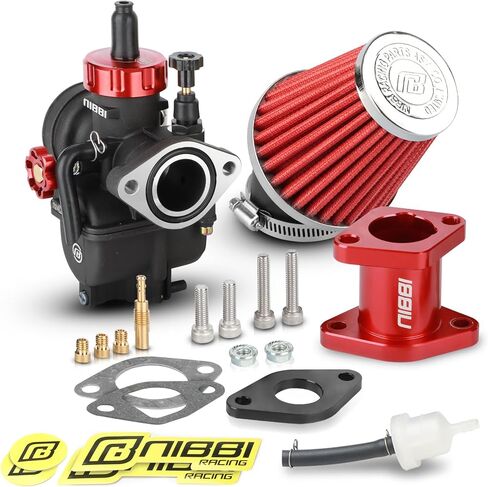 NIBBI Carburetor Pefect for Predator 212,with Intake Manifold 48mm Air Filters,for Coleman,Predator 196cc 212cc 224cc Engine Performance Parts(Black) in Kuwait
