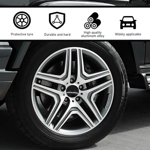 4 قطع غطاء مركزي لمحور السيارة، OD 2.36 بوصة معرف 2.2 بوصة ارتفاع 0.59 بوصة ملحقات حماية بلاستيكية مقاومة للسقوط، ديكور تعديل المحور التلقائي، عالمي لمعظم السيارات (أسود) in Kuwait