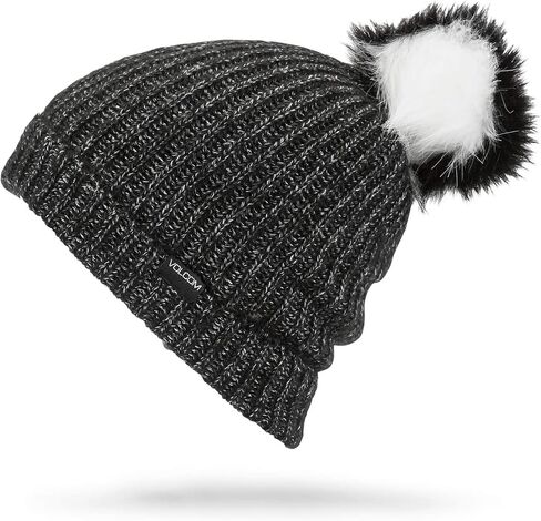 Volcom Women's Lula Faux Fur Pom Snow Beanie in Saudi Arabia