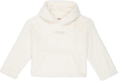 Levi's® Girl's Sherpa Pullover Hoodie (Little Kids) Butter Cream 6 Little Kid in Saudi Arabia