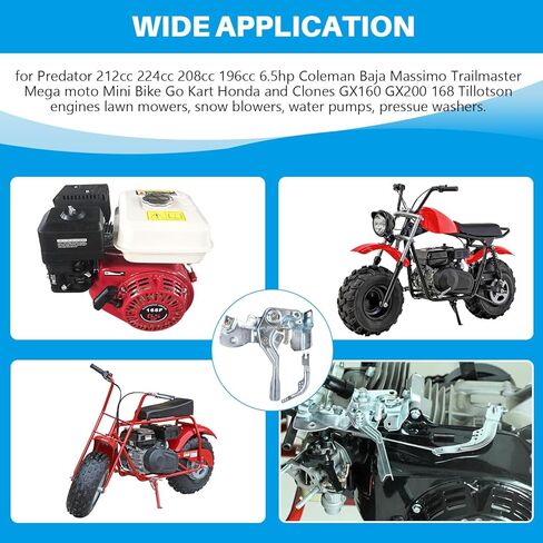 مجموعة التحكم في خنق الدراجة الصغيرة، مجموعة ربط الخانق متوافقة مع بريداتور 212cc 196cc كولمان CT200U BT200X CT200U-EX B200R Baja Warrior Massimo MB200 M200 Minibike GX160 GX200 in Kuwait