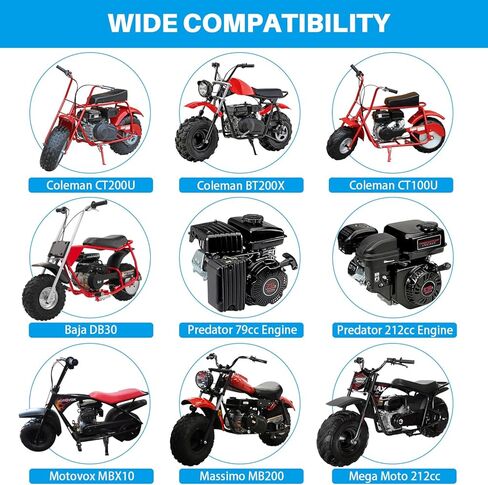 مجموعة التحكم في خنق الدراجة الصغيرة، مجموعة ربط الخانق متوافقة مع بريداتور 212cc 196cc كولمان CT200U BT200X CT200U-EX B200R Baja Warrior Massimo MB200 M200 Minibike GX160 GX200 in Kuwait