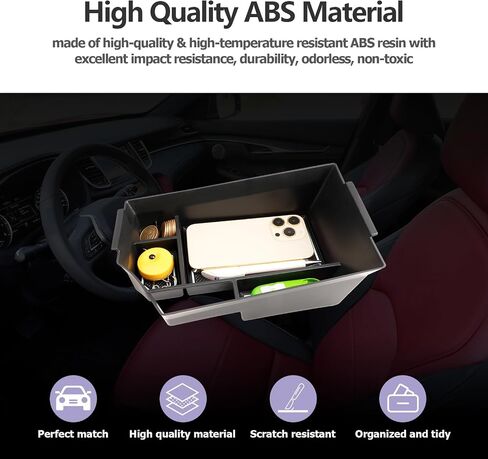 LUWU 2023 Infiniti QX50 QX55 منظم وحدة التحكم المركزية منظم مسند الذراع 2018-2023 QX50 وحدة تخزين وحدة التحكم المركزية صينية إدراج 2022-2023 QX55 مسند الذراع 2023 ملحقات إنفينيتي (أبيض) in Kuwait