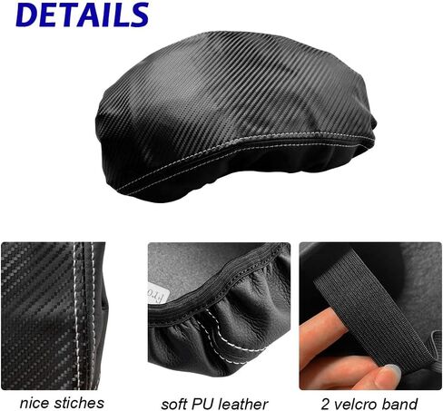 DEYTOP Center Console Cover for Subaru Crosstrek/Impreza 2024 Accessories Armrest Cover for 2024 Crosstrek Accessories Anti-Scratch Leather Armrest Protector (Black with Black Stitches) in Kuwait