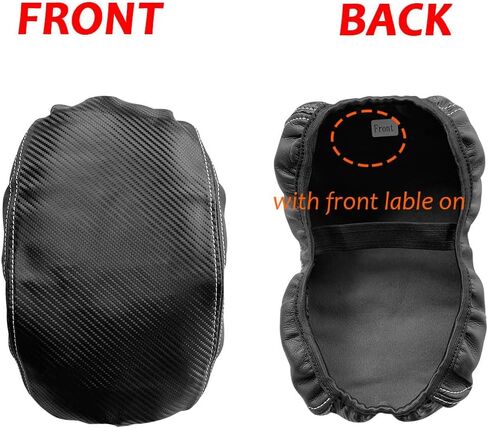 DEYTOP Center Console Cover for Subaru Crosstrek/Impreza 2024 Accessories Armrest Cover for 2024 Crosstrek Accessories Anti-Scratch Leather Armrest Protector (Black with Black Stitches) in Kuwait