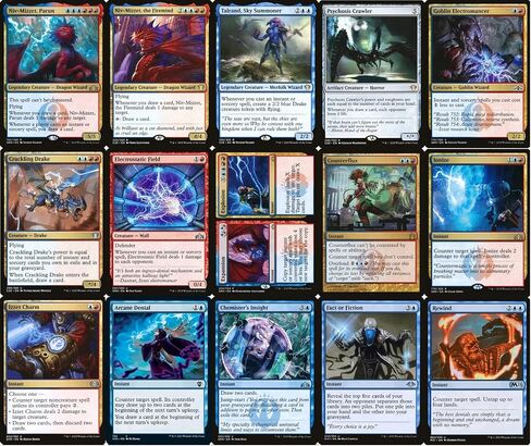 Niv-Mizzet Commander Deck - Izzet Spells - Blue Red Storm - EDH - 100 بطاقة - سحر مخصص The Gathering Deck - قوي جدًا! in Saudi Arabia