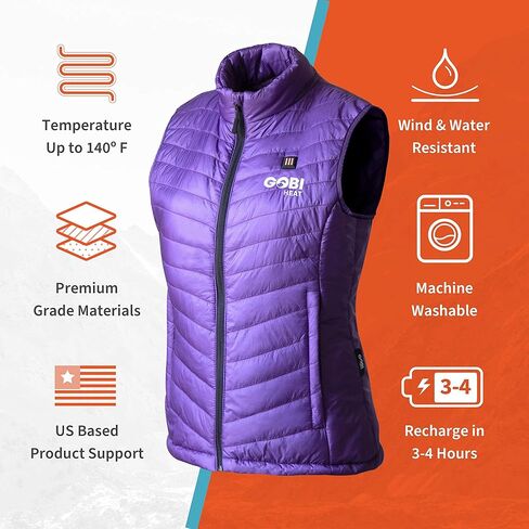 Dune Women's Heated Vest - 10 hrs of Heat | With Battery & Charger | Machine Washable in Kuwait