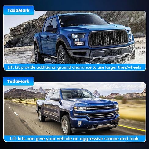 TadaMark 3in Front Lift Kits Fit for Ford for F250 F350 Super Duty 2005-2023 4WD 3" Leveling Lift Kit with Shock Relocation Brackets Spring Strut Spacers in Saudi Arabia