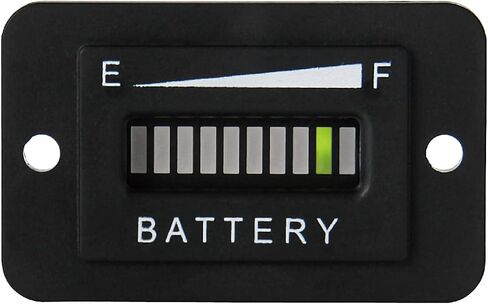 Runleader 36V LED Battery Capacity Meter,Battery State of Charge & Discharge,Applicable to Trojan Battery powered Golf Cart Forklift Lawn Mower Leaf Trimmer Motorhome etc. in Saudi Arabia