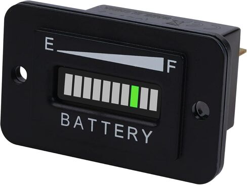 Runleader 36V LED Battery Capacity Meter,Battery State of Charge & Discharge,Applicable to Trojan Battery powered Golf Cart Forklift Lawn Mower Leaf Trimmer Motorhome etc. in Kuwait