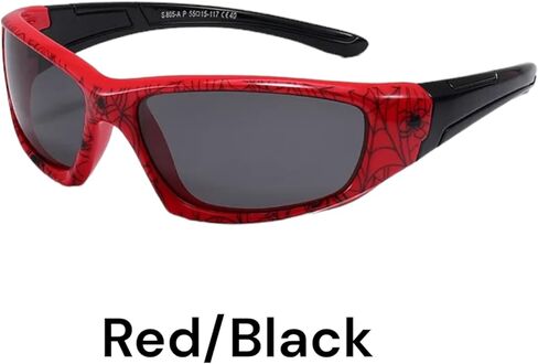 GIFTPLAY! Kids Boys Superhero Baseball Cap Hat & Flash Light Luminous Digital Quartz Watch Time & Polarized Sport Sunglasses Theme: Spiderman Acccesories Gift Set 3 Pcs Red and Blue, Red and Blue, 6 in Kuwait