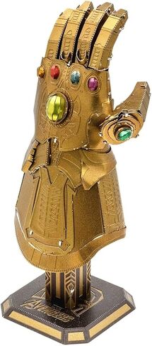 Metal Earth Fascinations Marvel Avengers Infinity Gauntlet 3D Metal Model Kit Bundle with Tweezers in Saudi Arabia