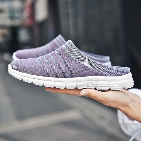 HYDLONGR Men's Women's Lightweight Breathable Knitted Mesh Upper Garden Sandals Quick-Drying Slippers Mules Clogs Shoes Indoor Outdoor in Saudi Arabia
