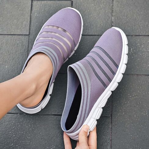 HYDLONGR Men's Women's Lightweight Breathable Knitted Mesh Upper Garden Sandals Quick-Drying Slippers Mules Clogs Shoes Indoor Outdoor in Saudi Arabia