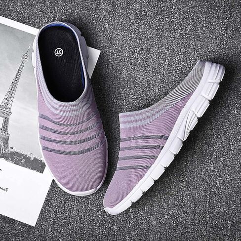 HYDLONGR Men's Women's Lightweight Breathable Knitted Mesh Upper Garden Sandals Quick-Drying Slippers Mules Clogs Shoes Indoor Outdoor in Saudi Arabia