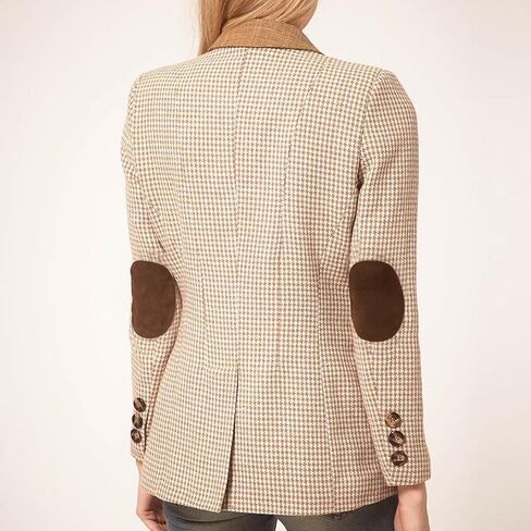 Joez Wonderful Elbow Patches for Sweaters 4pcs, Sew-On Fabric Repair Patch Oval Elbow Knee Patches for Puffer Down Jackets Shirts Trousers Coat Clothing Holes Fixing (Black, Brown) in Saudi Arabia