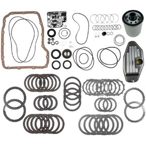45RFE 545RFE 65RFE Transmission Master Rebuild Kit with 4WD Filter Friction Steel Fits for 2006-2010 Ram 1500 5.7L, Fits for 2006-2010 Commander 5.7L, Fits for 2007-2011 Wrangler 3.8L
