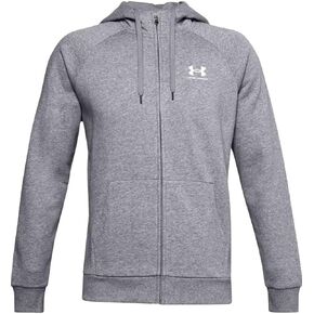Under Armour Men's UA Rival Fleece Full-Zip Hoodie (as1, alpha, 5x_l, regular, regular) Grey